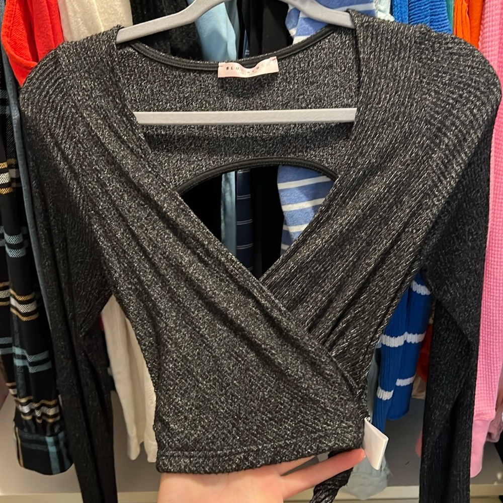 Small open back top